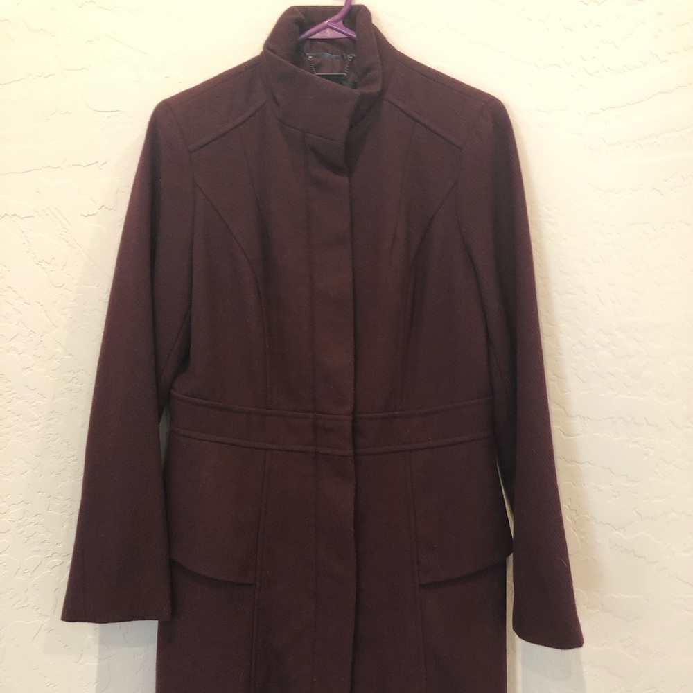 Mossimo Wool Blend Peplum Winter Coat